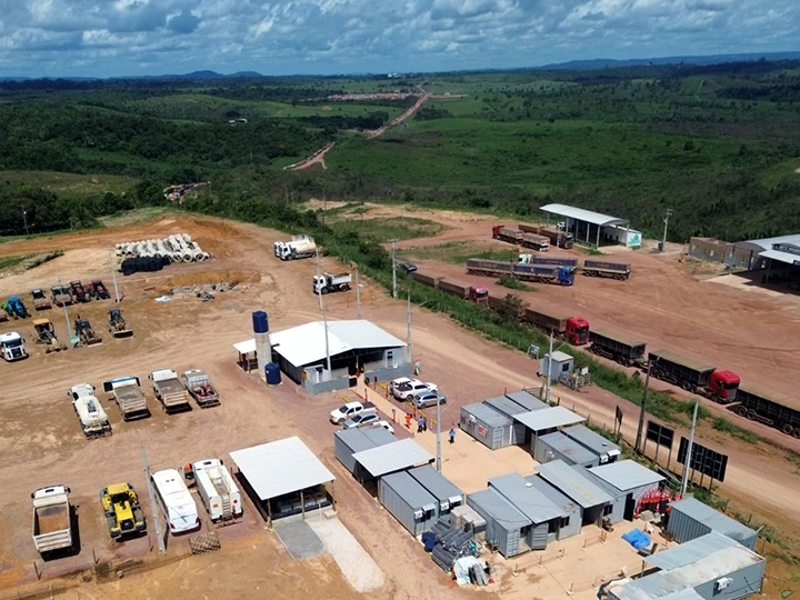 Container em obra pronto para uso